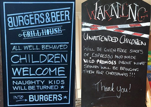 机智警告牌 专治各种熊孩子