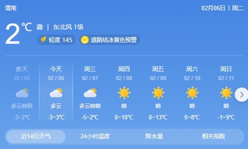 渭南天气早知道，工作出行好安排。