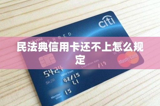 民法典信用卡还不上怎么规定