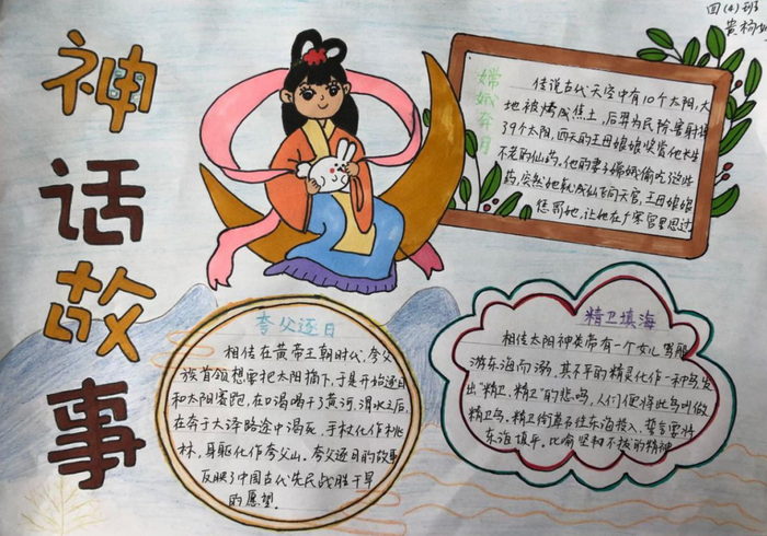 中国古代神话故事手抄报大全