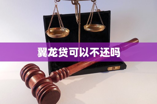 翼龙贷可以不还吗