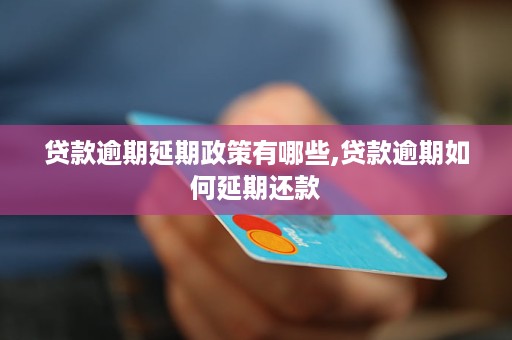 贷款逾期延期政策有哪些,贷款逾期如何延期还款