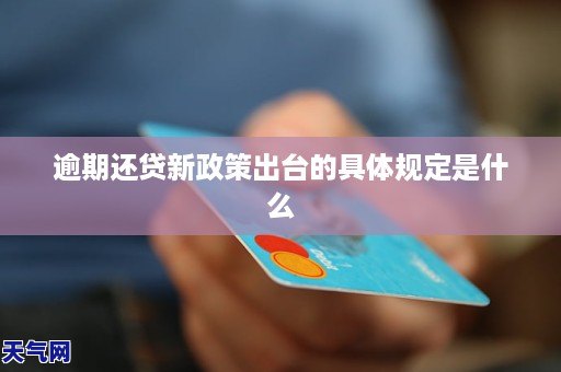 逾期还贷新政策出台的具体规定是什么