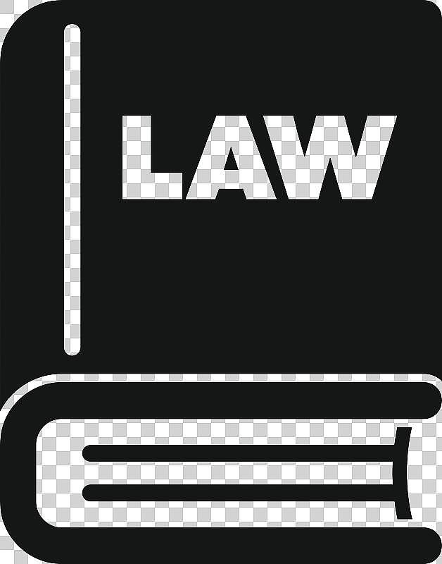 代表司法系统的黑色法律书籍图标图片下载