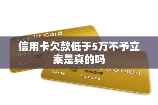 信用卡欠款低于5万不予立案是真的吗