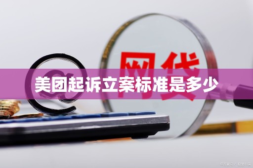 美团起诉立案标准是多少