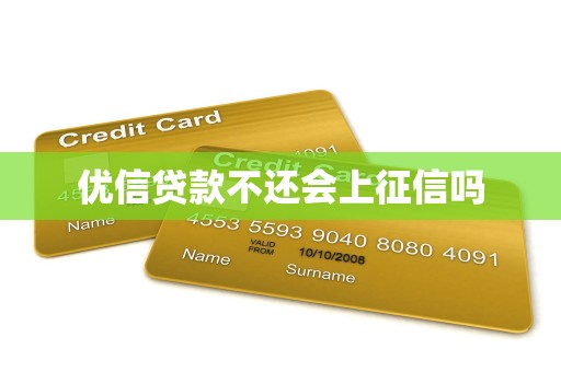 优信贷款不还会上征信吗