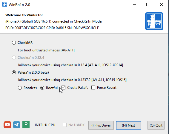 WinRa1n越狱工具电脑版