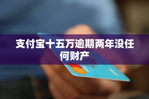 支付宝十五万逾期两年没任何财产