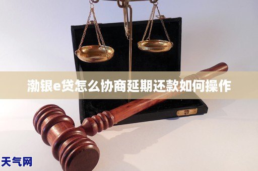 渤银e贷怎么协商延期还款如何操作