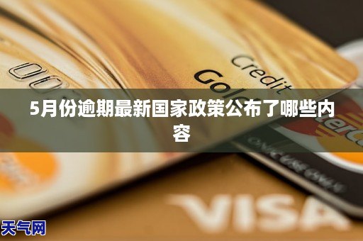 5月份逾期最新国家政策公布了哪些内容