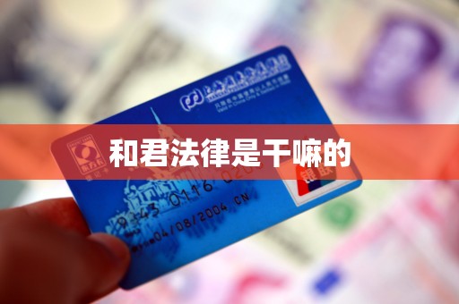 和君法律是干嘛的