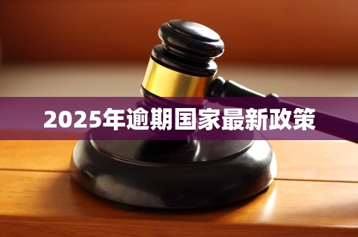 2025年逾期国家最新政策