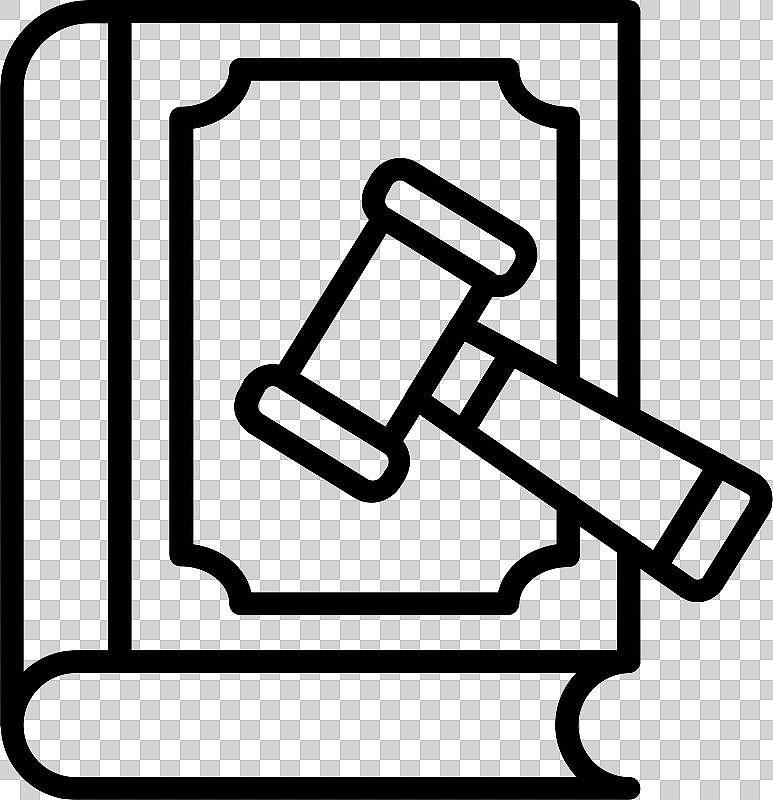 法律书籍线条图标设计图片下载