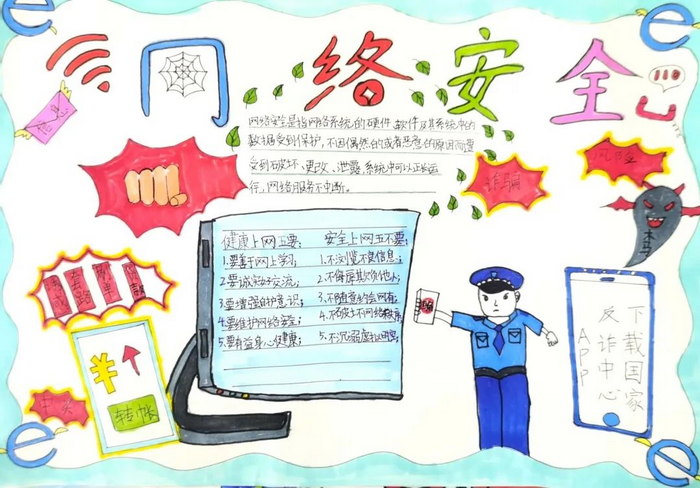 关于网络安全宣传周的手抄报