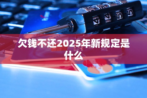 欠钱不还2025年新规定是什么