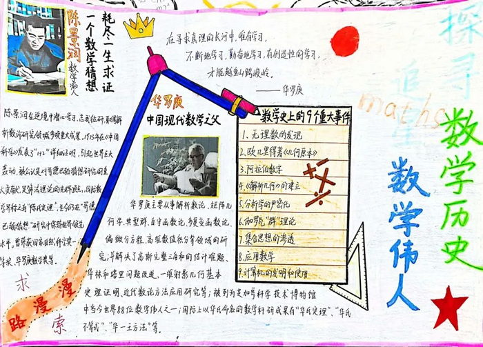 数学家的故事手抄报六年级上册