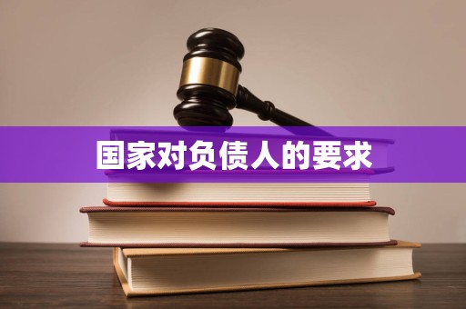 国家对负债人的要求