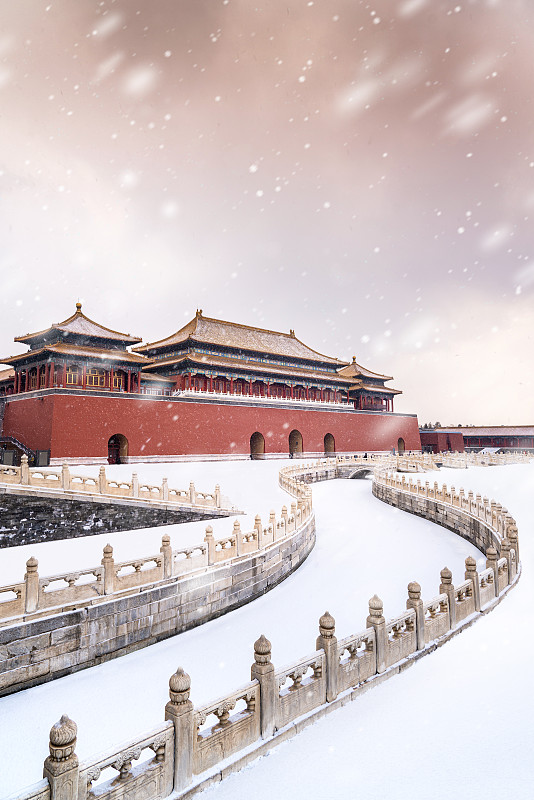 北京故宫雪景图片下载