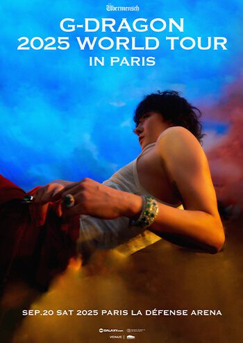 Affiche du concert de G-DRAGON à Paris La Défense Arena le 20 septembre 2025