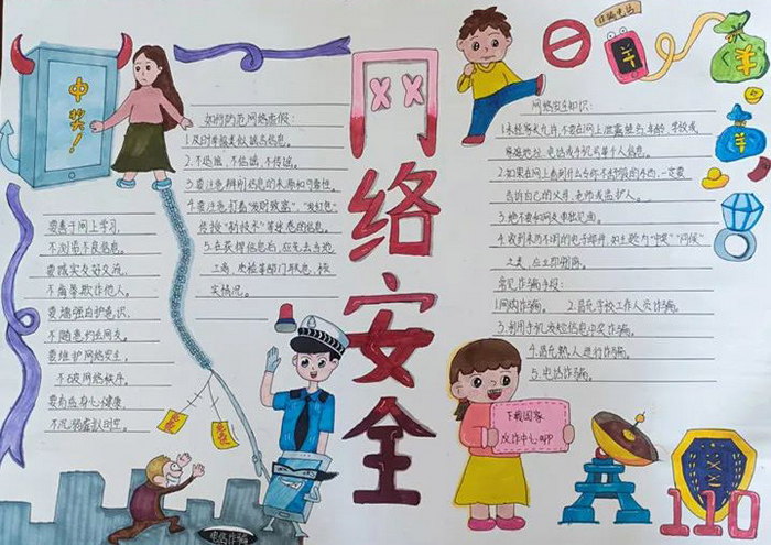 国家网络安全宣传周主题手抄报