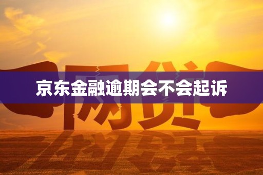 京东金融逾期会不会起诉