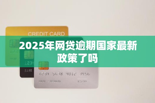2025年网贷逾期国家最新政策了吗