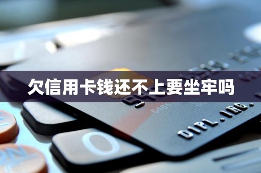 欠信用卡钱还不上要坐牢吗