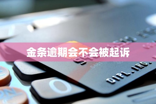 金条逾期会不会被起诉