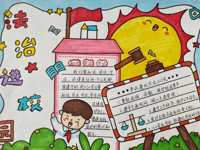 法治教育第一课手抄报