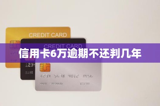 信用卡6万逾期不还判几年