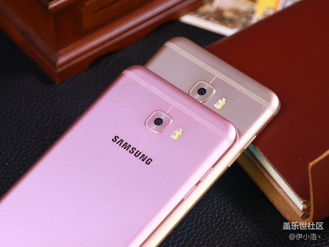 三星盖乐世C7 Pro蔷薇粉枫叶金双*赏