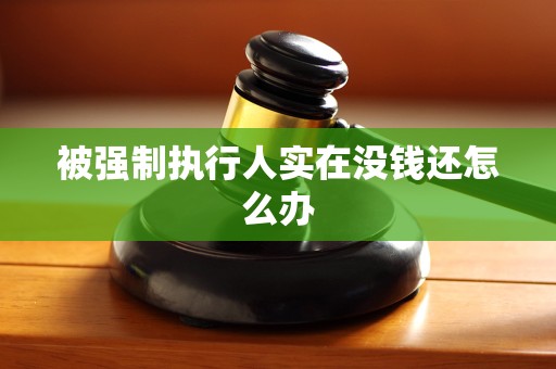 被强制执行人实在没钱还怎么办