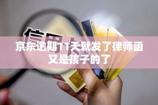 京东逾期11天就发了律师函又是孩子的了