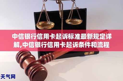 中信银行信用卡起诉标准最新规定详解,中信银行信用卡起诉条件和流程