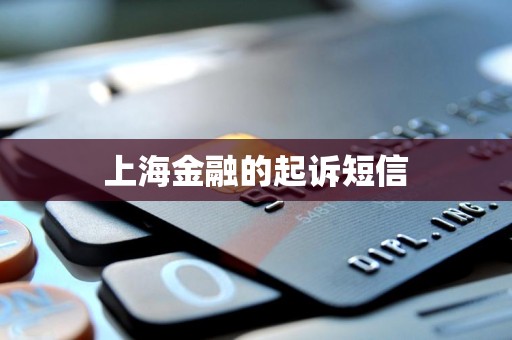 上海金融的起诉短信