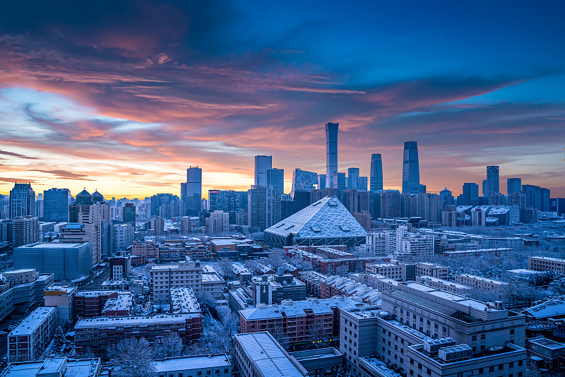 北京CBD夜景图片下载