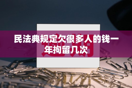 民法典规定欠很多人的钱一年拘留几次