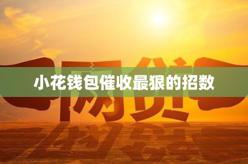 小花钱包催收最狠的招数