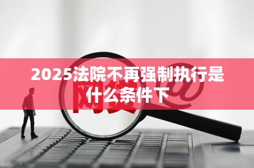 2025法院不再强制执行是什么条件下