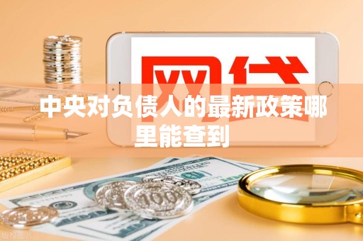 中央对负债人的最新政策哪里能查到