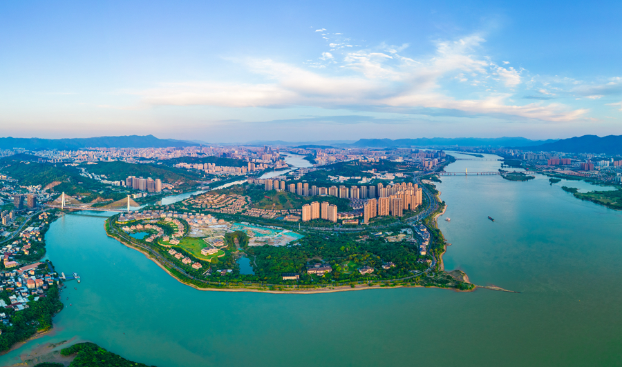 闽江乌龙江穿城而过。福州市水利局供图