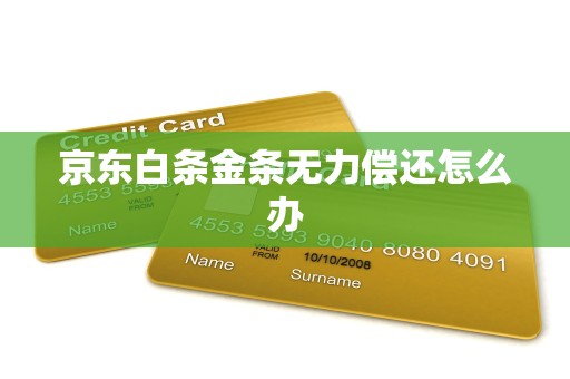 京东白条金条无力偿还怎么办