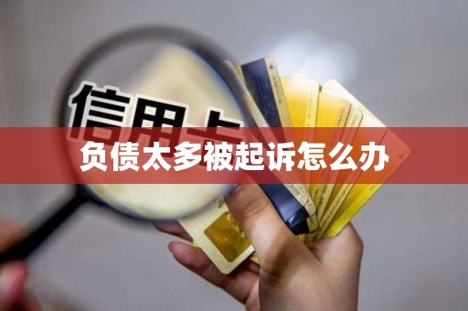 负债太多被起诉怎么办