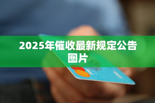 2025年催收最新规定公告图片