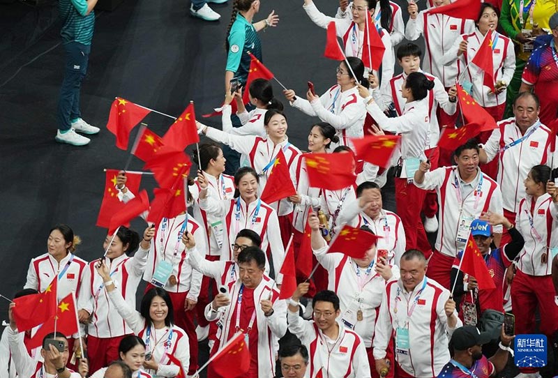 巴黎奥运会闭幕式举行