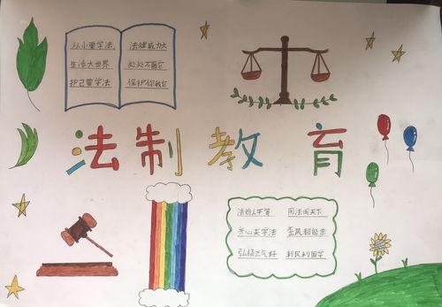 二年级建设法治校园的手抄报二年级手抄报