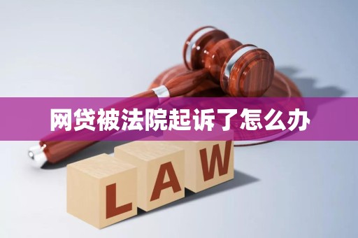 网贷被法院起诉了怎么办